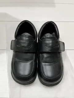 （美品）黒い合成皮革フォーマルシューズ