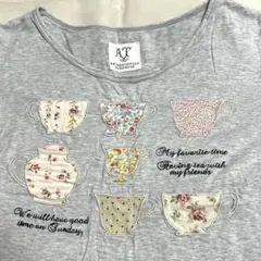 Afternoon Tea LIVINGティーカップ柄♡刺繍デザインTシャツのサムネイル