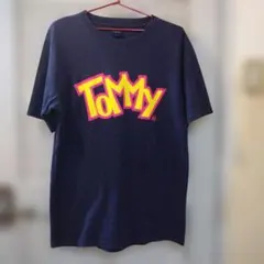 ✮TOMMY・ビッグロゴ カラフルネップTシャツ（紺）✮