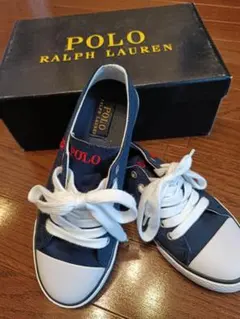 Polo Ralph Lauren ネイビー スニーカー 22.5cm 未使用品
