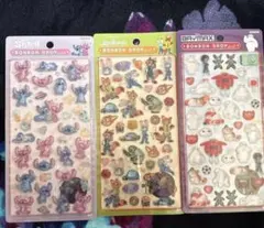 ボンボンドロップシール　ディズニー　ズートピア　ベイマックス　スティッチ