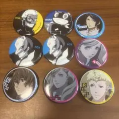 ペルソナ5 缶バッジ　モルガナ　高巻杏　坂本竜司　明智吾郎　喜多川祐介 ペルソナ5 東京ミステリーパレスからの脱出 缶バッジ 主人公 高巻杏
