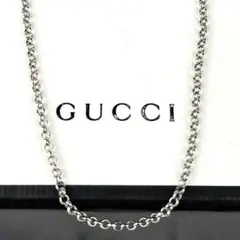 美品✨ グッチ GUCCIネックレス あずきチェーン 約50cm シルバー Ag