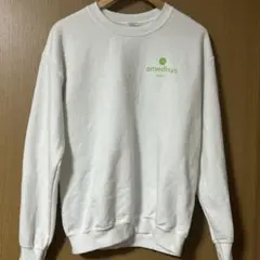 古着GILDAN ギルダン スウェット M ホワイト Amedisys企業ロゴ