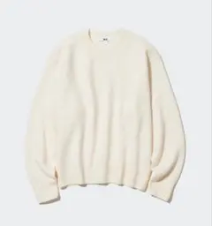 UNIQLO プレミアムラムクルーネックセーター Sサイズ オフホワイト