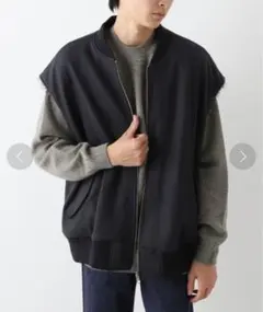 【極美品】URU WOOL PONCH ZIP UP VEST サイズ3のサムネイル