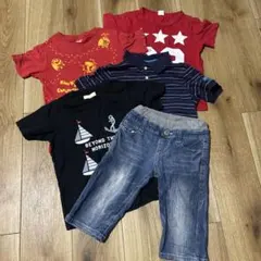 Tシャツ4枚　MPSデニムショートパンツセットのサムネイル