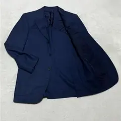 【訳アリ】BEAMS F テーラードジャケット M相当 ネイビー 薄手 ウール