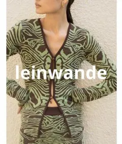 激安❗️leinwande ジャガードニット　グリーンのサムネイル