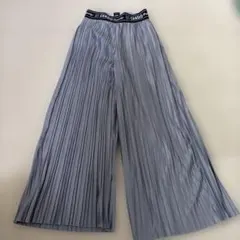 キッズ プリーツワイドパンツ 140cm グレーのサムネイル