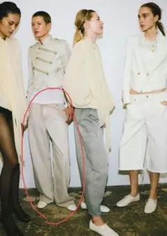 ZARA ZW COLLECTION ハイウエストデニムパンツ