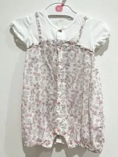 花柄ロンパース 60-70サイズ