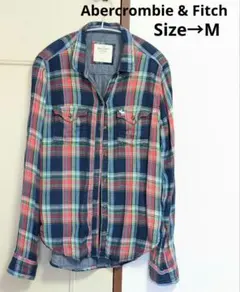 Abercrombie & Fitch アバクロ チェック柄 長袖シャツ М