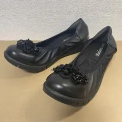 Balancoire 軽量パンプス ビジュー 羊革 日本製 24.5cm