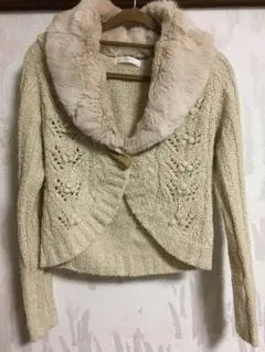 anysis ニットボレロ  ラビットファー ★お値下げしました★