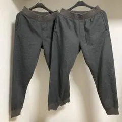 【 匿名配送 】 UNIQLO 裏ボアスウェット メンズS グレー 2枚セット