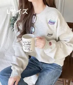 美品 Java スウェット カットソー 多刺繍ビッグ裏起毛スウェットのサムネイル