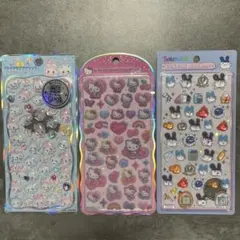 【正規品】ボンボンドロップシール　その他コットンシール　光るシール　3セット