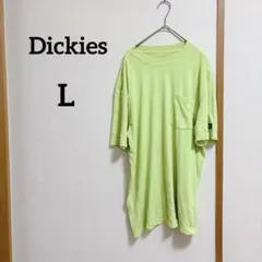 ★Dickies 半袖 Tシャツ ライムグリーン カジュアル メンズ【L】