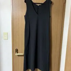 UNIQLOブラッシュドジャージージャンパースカート ダークグレー　M