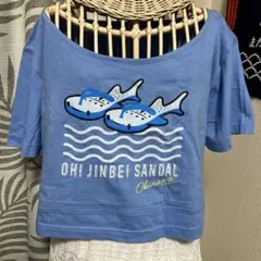 未使用♡HABUBOX 購入！ジンベイ島ぞうり　クラップド丈Tシャツのサムネイル