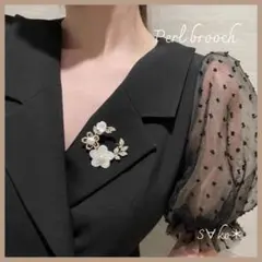 新品♦桜パールブローチ ギフト用 フォーマル コサージュ 卒業式 入学式 ⓐ