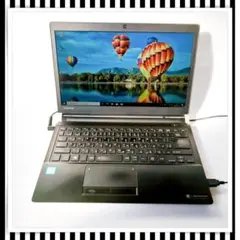 美品⭐設定済ですぐに使えるカメラ付黒ノートパソコン✅メモリ8GBSSDで快適♪のサムネイル