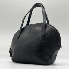 希少デザイン✨イルビゾンテ ハンドバッグ ミニバッグ レザー ブラック 
