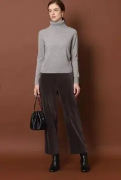 お値下げ♪新品 ドレステリア コーデュロイ イージーパンツ チャコールグレー34