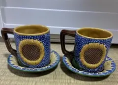 ゴッホ　ひまわり　カップ・ソーサー 2個セット　メトロポリタンミュージアム