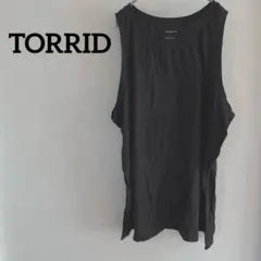 レア❣️TORRID 黒 ブラック ノースリーブ タンクトップ トップス 海外