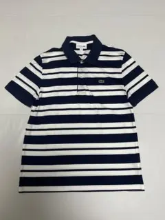 LACOSTE ポロシャツ　ボーダー　Lサイズ　ラコステ