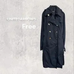 ユナイテッドアローズ トレンチコート アウター ベルト付 軽量 ダブルボタン