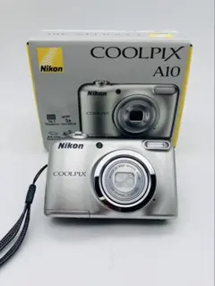 【美品】Nikon COOLPIX A10 単三電池 平成レトロ コンデジ 元箱 美品】Nikon COOLPIX A10 単三電池 平成レトロ コンデジ 元箱 - メルカリ