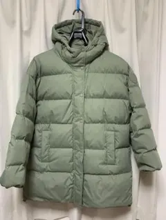 GAP フード付きダウンジャケット M オリーブグリーン