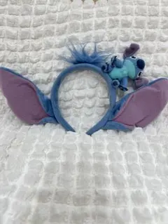 スティッチ 耳付きカチューシャ ぬいぐるみ付きカチューシャ