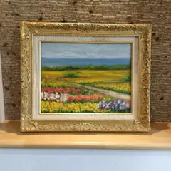 油彩画　田舎の風景　絵画のみ　Ｆ6号 油彩画 田舎の風景 絵画のみ F6号 - メルカリ