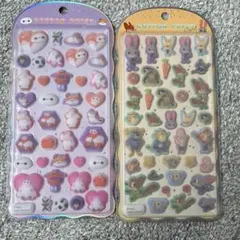 正規品　ベイマックス　ズートピア　コットンパフィーシール　立体シール　ディズニー