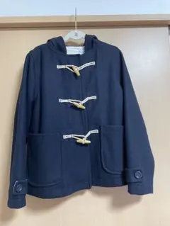 ネイビー　ダッフルコート