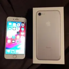 iPhone7 256GB シルバー 付属品付き ワンオーナー