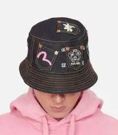 EVISU デニム メッシュキャップ カモフラージュ柄 もこもこ レア