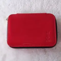 YSL イヴサンローラン ノベルティ ポーチ バニティ バッグ レッド 赤