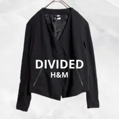 c819 DIVIDED H&M ノーカラージャケット テーラード風　モード系のサムネイル