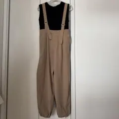 SHIPS anyドロストワイド サロペット×ノースリーブTEE セット