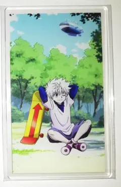 ハンターハンター キルア アクリルカード アニメイトカフェ ハンター試験編