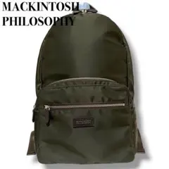 美品 MACKINTOSH リュック ナイロン カーキ A4収納可 撥水加工のサムネイル