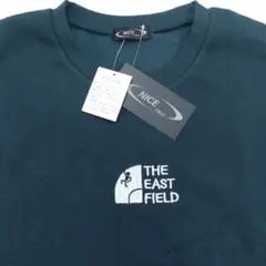新品タグ付　グリーン　イーストフィールド　おもしろスウェットトレーナー　Lサイズ