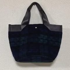 トートバッグ　チェック柄　ブラックウォッチのサムネイル