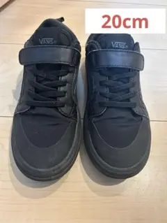 VANS ブラック スニーカー ベルクロ付き　20センチ