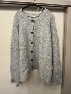 ブルー カーディガン